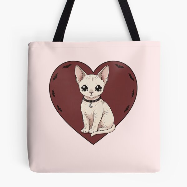 Item preview, Gothic Sphynx Cat in Red Heart designed and sold by SweetLilith.