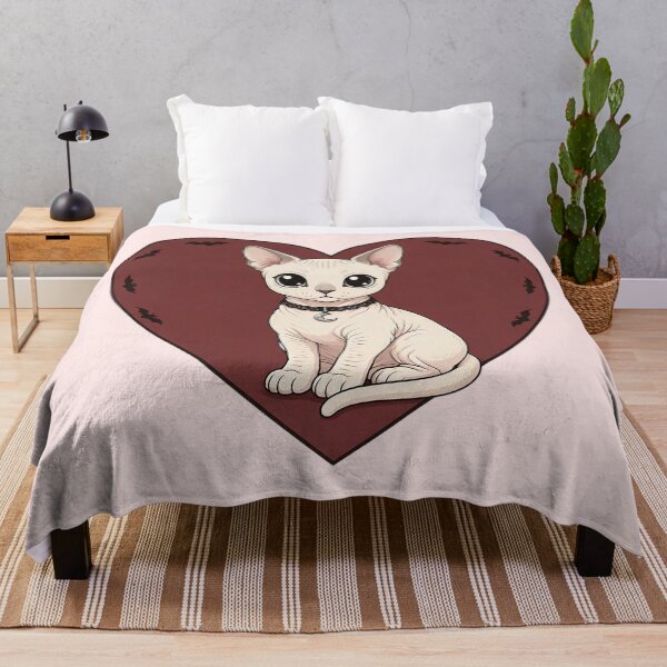 Item preview, Gothic Sphynx Cat in Red Heart designed and sold by SweetLilith.