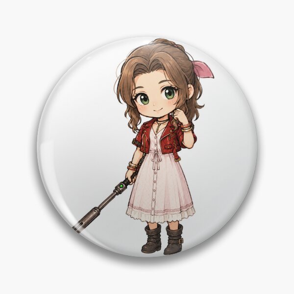 Artikelvorschau, Chibi Aerith Gainsborough Final Fantasy 7 | FFVII Fanart entworfen und verkauft von bapupa.