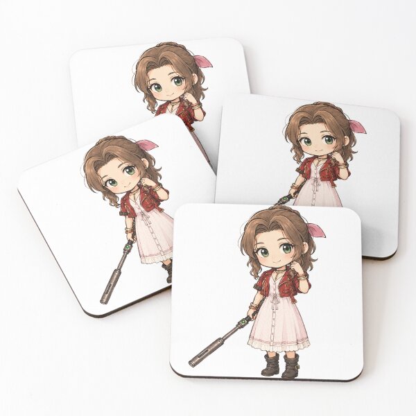 Item preview, Chibi Aerith Gainsborough Final Fantasy 7 | FFVII Fanart designed and sold by bapupa.