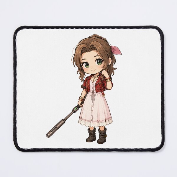 Item preview, Chibi Aerith Gainsborough Final Fantasy 7 | FFVII Fanart designed and sold by bapupa.