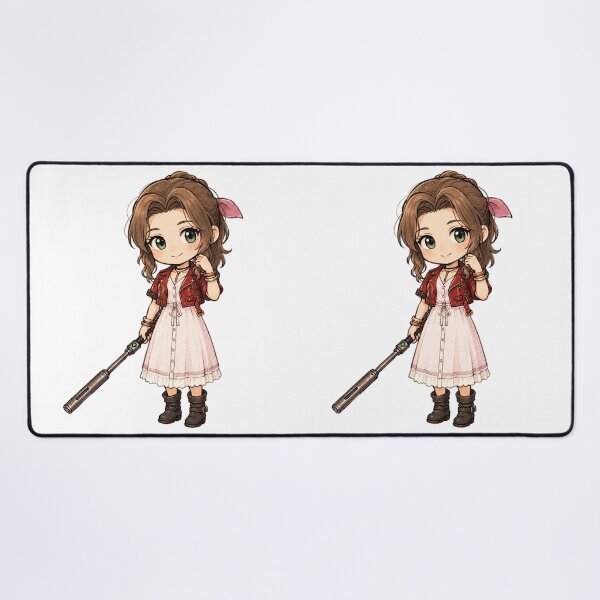 Item preview, Chibi Aerith Gainsborough Final Fantasy 7 | FFVII Fanart designed and sold by bapupa.