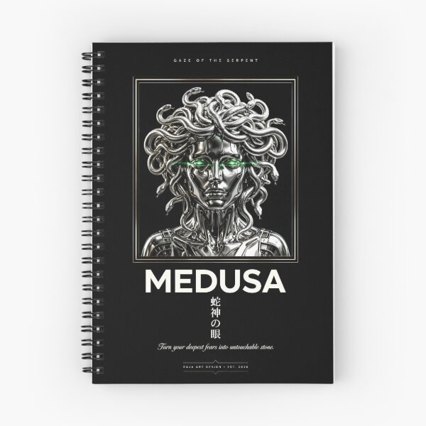 Item preview, Medusa Chrome Statue Emerald Eye Aesthetic Tee designed and sold by RajaArtDesign.
