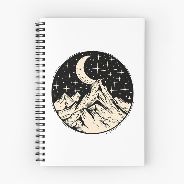 Item preview, Celestial Mountain Night and Crescent Moon Circle designed and sold by Vision Crafted.