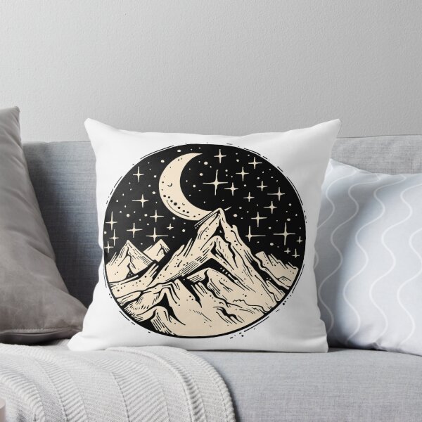 Item preview, Celestial Mountain Night and Crescent Moon Circle designed and sold by Vision Crafted.