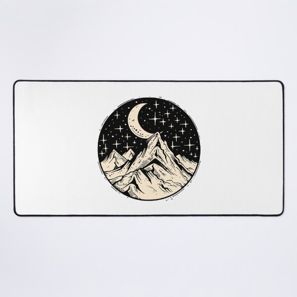 Item preview, Celestial Mountain Night and Crescent Moon Circle designed and sold by Vision Crafted.