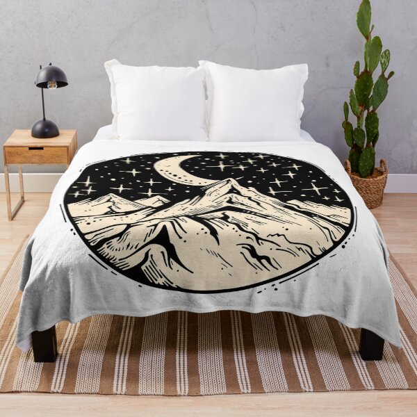 Item preview, Celestial Mountain Night and Crescent Moon Circle designed and sold by Vision Crafted.