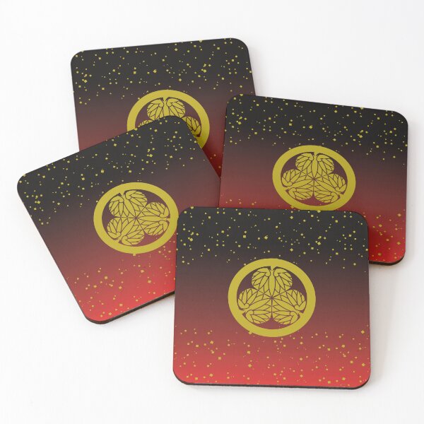 Item preview, Samurai Aoinogomon Tokugawaieyasu Kamon Tokugawaieyasu Kamon Faux Gold Dust Red  / Japanese Crest designed and sold by 戦国まーけっと SENGOKU MARKET.
