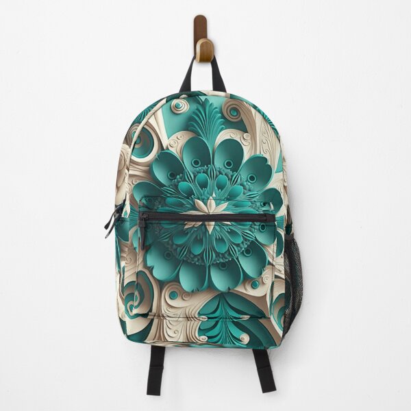 Item preview, Teal Kaleidoscope Petal Medallion designed and sold by RAGANADesign.