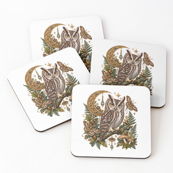 Item preview, Mystical Owl – Enchanted Moon & Celestial Forest designed and sold by GGAUL.