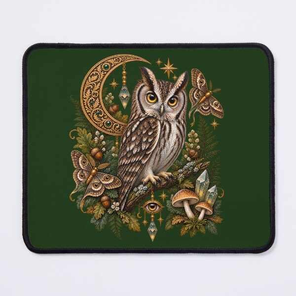 Item preview, Mystical Owl – Enchanted Moon & Celestial Forest designed and sold by GGAUL.
