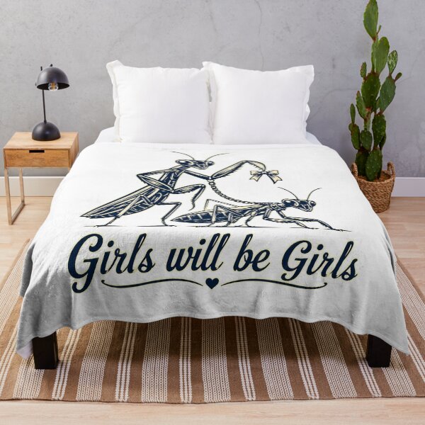 Item preview, Girls Will Be Girls Praying Mantis designed and sold by TypeRiotStudio.