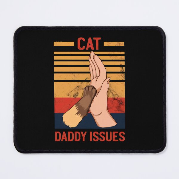 Item preview, Cat Daddy Issues High Five Retro Vintage Sunset designed and sold by OlyvieArt.