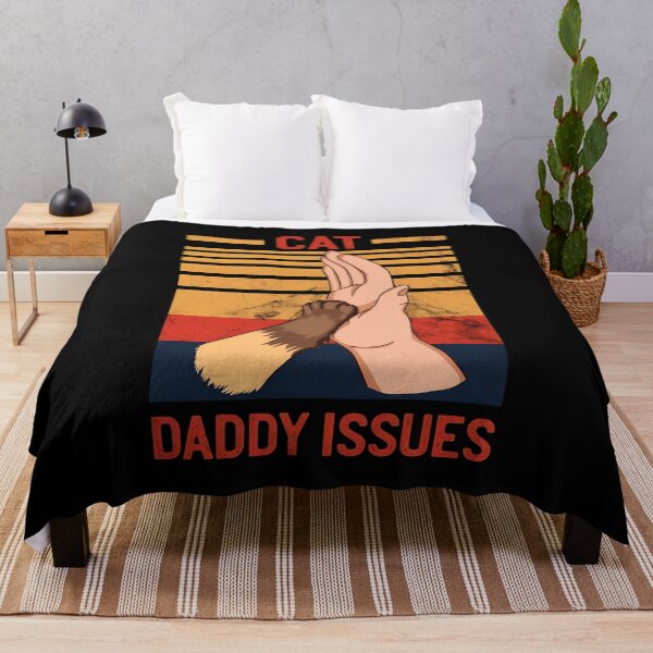 Item preview, Cat Daddy Issues High Five Retro Vintage Sunset designed and sold by OlyvieArt.