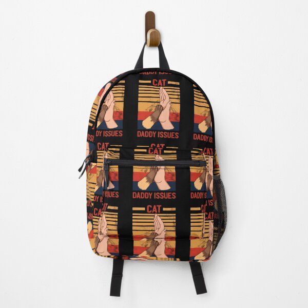 Item preview, Cat Daddy Issues High Five Retro Vintage Sunset designed and sold by OlyvieArt.