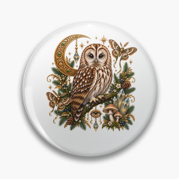 Item preview, Mystical Owl – Enchanted Moon & Celestial Forest designed and sold by GGAUL.