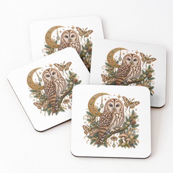 Aperçu de l'œuvre Mystical Owl – Enchanted Moon & Celestial Forest créée et vendue par GGAUL.