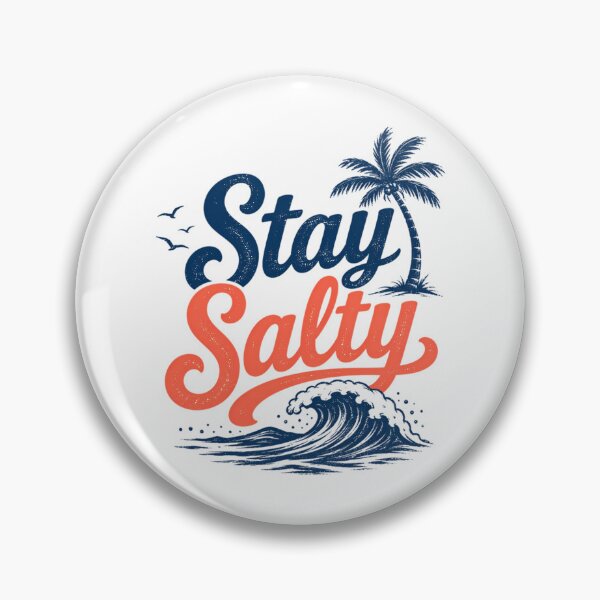 Item preview, Stay Salty Retro Beach Summer Ocean Waves designed and sold by rin-aRitzxbc.