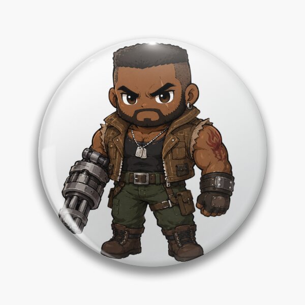 Item preview, Chibi Barret Wallace Final Fantasy 7 | FFVII Fanart designed and sold by bapupa.