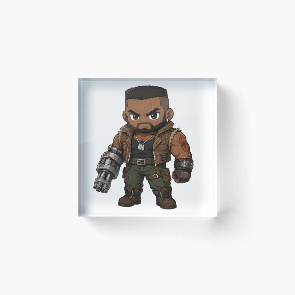 Item preview, Chibi Barret Wallace Final Fantasy 7 | FFVII Fanart designed and sold by bapupa.
