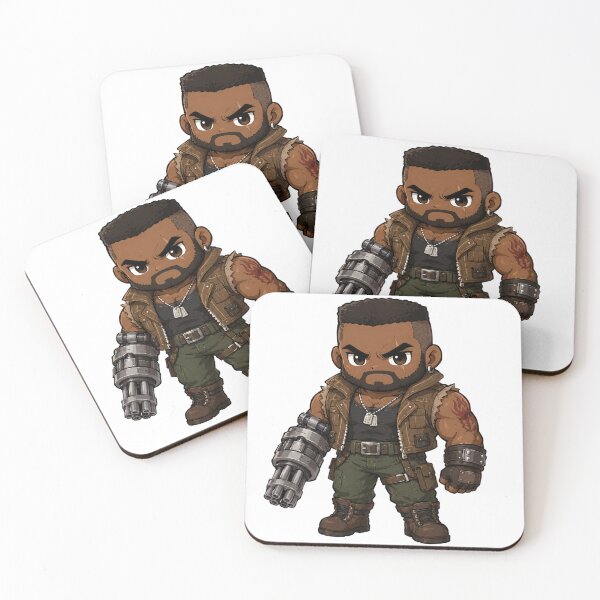 Item preview, Chibi Barret Wallace Final Fantasy 7 | FFVII Fanart designed and sold by bapupa.