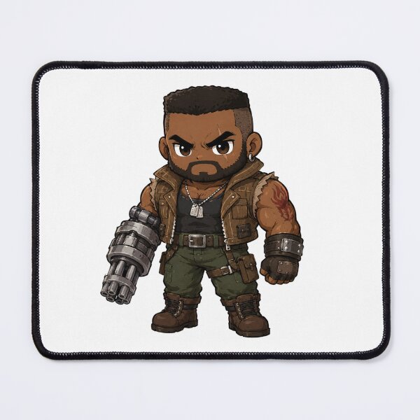 Item preview, Chibi Barret Wallace Final Fantasy 7 | FFVII Fanart designed and sold by bapupa.