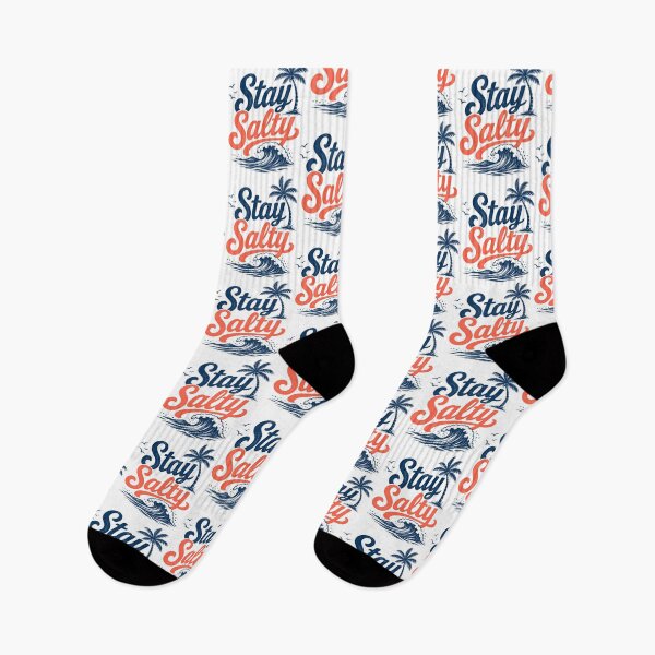 Item preview, Stay Salty Retro Beach Summer Ocean Waves designed and sold by rin-aRitzxbc.