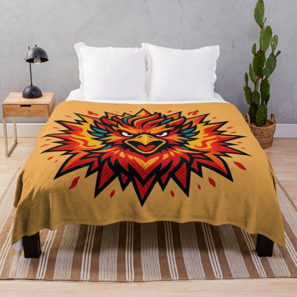 Item preview, Fierce Retro Halftone Phoenix Head Comic Pop Art Firebird designed and sold by MarCinu Art.