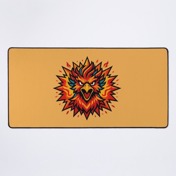 Item preview, Fierce Retro Halftone Phoenix Head Comic Pop Art Firebird designed and sold by MarCinu Art.