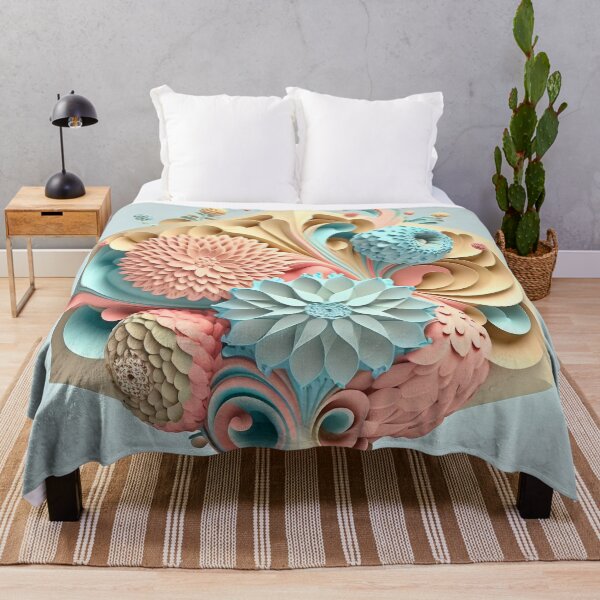 Item preview, Ramo de flores en tonos pastel a partir de un cubo plegado. designed and sold by RAGANADesign.