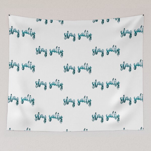 Item preview, Stay Salty Waves Script (Ocean Print) designed and sold by rin-aRitzxbc.