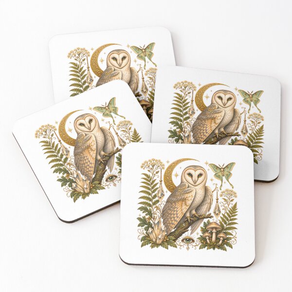Aperçu de l'œuvre Mystical Owl – Enchanted Moon & Celestial Forest créée et vendue par GGAUL.
