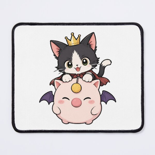 Item preview, Chibi Cait Sith and Moogle Final Fantasy 7 | FFVII Fanart designed and sold by bapupa.