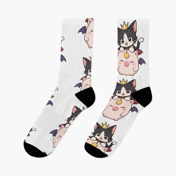Item preview, Chibi Cait Sith and Moogle Final Fantasy 7 | FFVII Fanart designed and sold by bapupa.