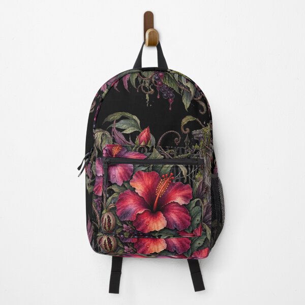 Item preview, Haunted Hibiscus Garden | Moody Gothic Botanical Watercolor | Dark Tropical Floral Art designed and sold by IamNolmo.