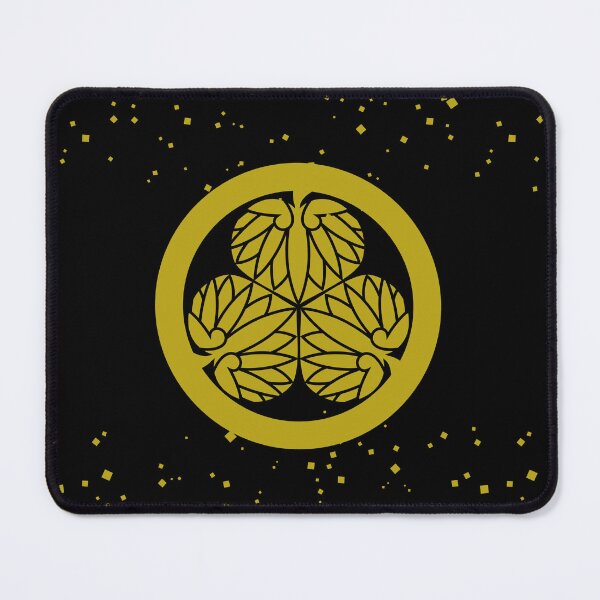 Item preview, Samurai Aoinogomon Tokugawaieyasu Kamon Tokugawaieyasu Kamon Faux Gold Dust Black / Japanese Crest designed and sold by 戦国まーけっと SENGOKU MARKET.