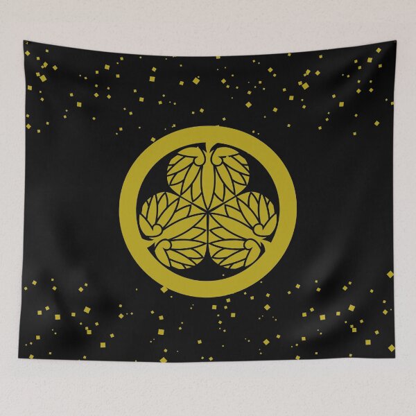 Item preview, Samurai Aoinogomon Tokugawaieyasu Kamon Tokugawaieyasu Kamon Polvo de oro falso Negro / Cresta japonesa designed and sold by 戦国まーけっと SENGOKU MARKET.