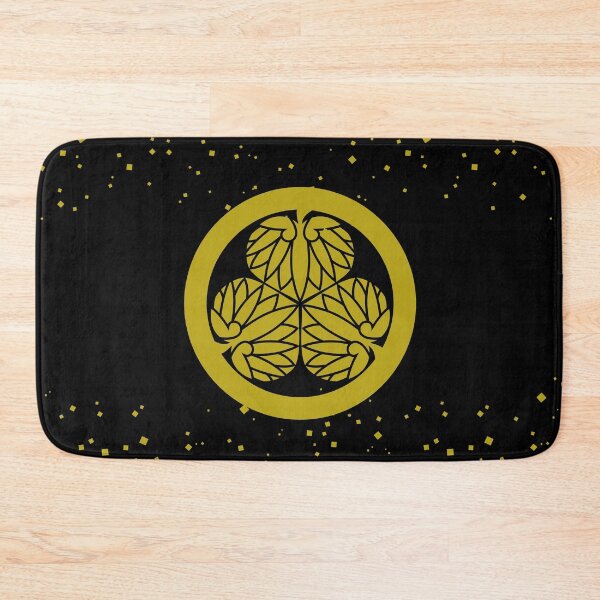 Item preview, Samurai Aoinogomon Tokugawaieyasu Kamon Tokugawaieyasu Kamon Faux Gold Dust Black  / Japanese Crest designed and sold by 戦国まーけっと SENGOKU MARKET.