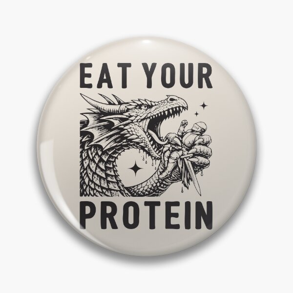 Item preview, Eat Your Protein II - Funny Dragon Gym Bodybuilding designed and sold by Lemon Pepper.