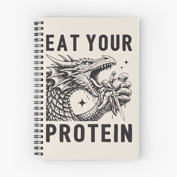 Item preview, Eat Your Protein II - Funny Dragon Gym Bodybuilding designed and sold by Lemon Pepper.