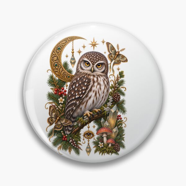 Item preview,  Mystical Owl – Enchanted Moon & Celestial Forest designed and sold by GGAUL.