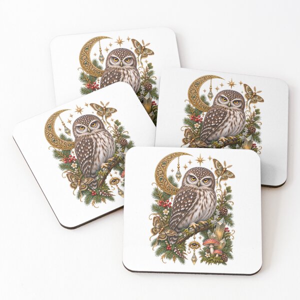 Aperçu de l'œuvre Mystical Owl – Enchanted Moon & Celestial Forest créée et vendue par GGAUL.