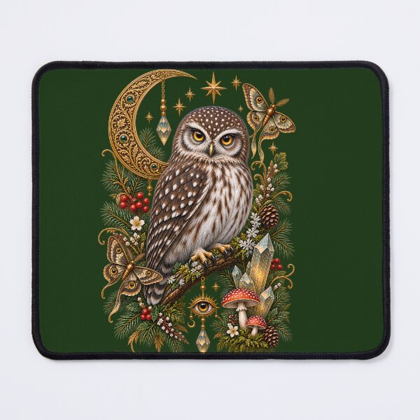 Item preview, Mystical Owl – Enchanted Moon & Celestial Forest designed and sold by GGAUL.