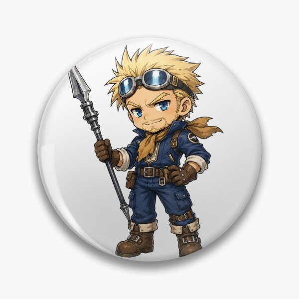 Item preview, Chibi Cid Highwind Final Fantasy 7 | FFVII Fanart designed and sold by bapupa.