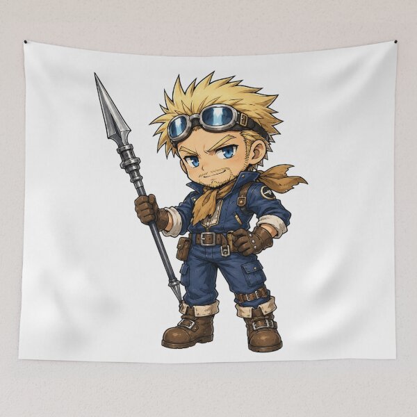 Item preview, Chibi Cid Highwind Final Fantasy 7 | FFVII Fanart designed and sold by bapupa.
