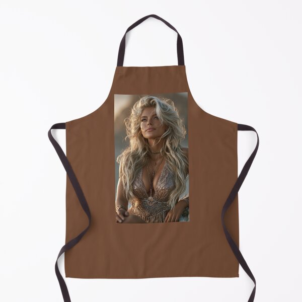 Item preview, Golden Hour Blonde in Shimmering Boho Outfit | Sexy Pin-Up for Man Cave designed and sold by Synth Seduction.