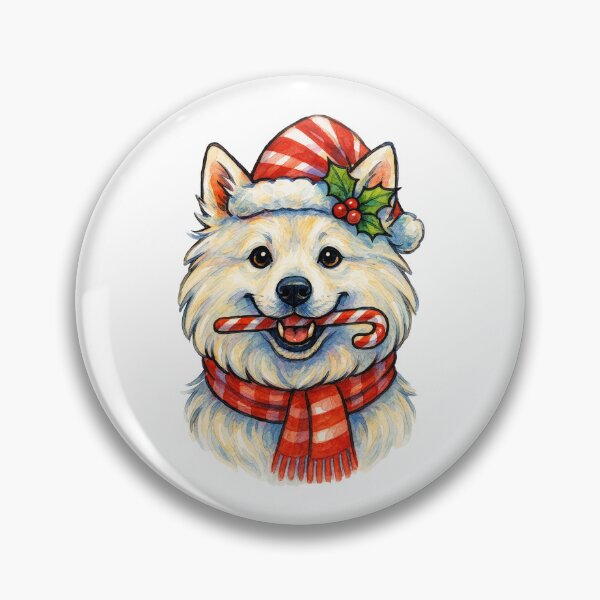 Item preview, American Eskimo Dog Christmas designed and sold by Timeless Bond Designs.
