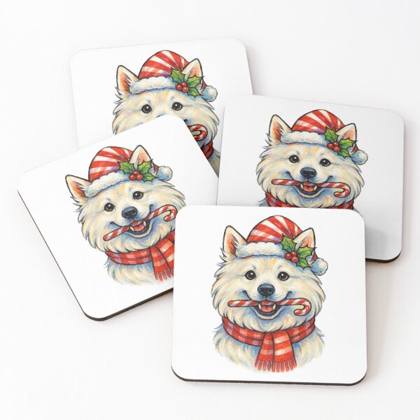 Item preview, American Eskimo Dog Christmas designed and sold by Timeless Bond Designs.