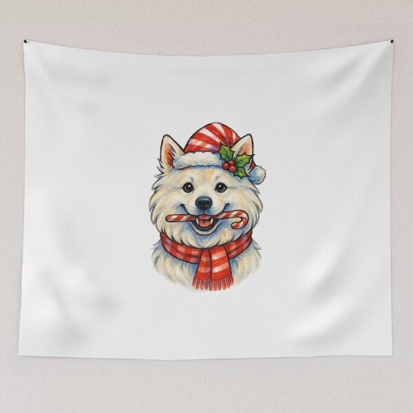 Item preview, American Eskimo Dog Christmas designed and sold by Timeless Bond Designs.