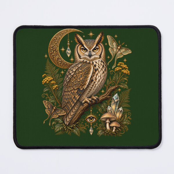 Item preview, Mystical Owl – Enchanted Moon & Celestial Forest designed and sold by GGAUL.